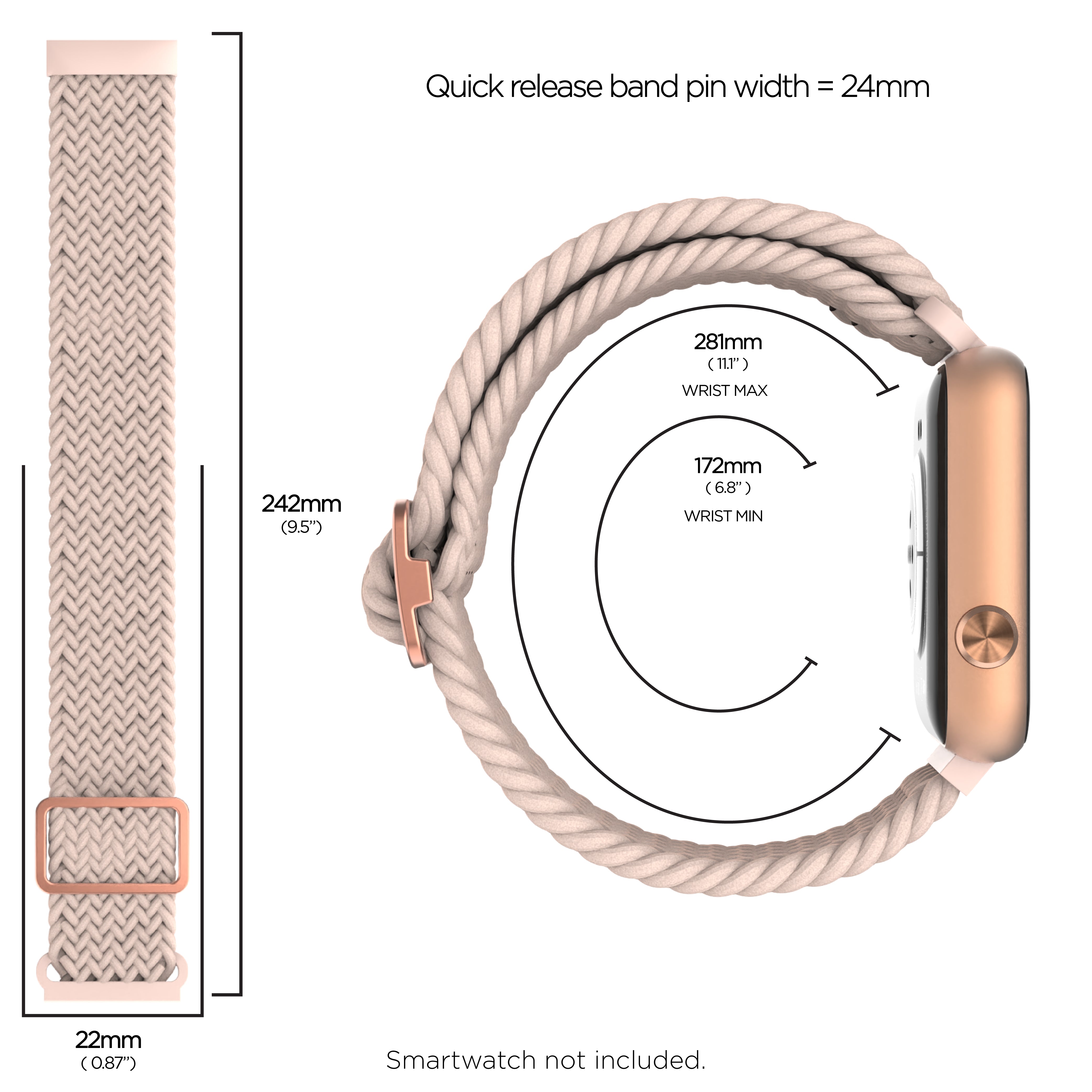 iTouch Air 4 | Jillian Michaels Edition Extra Band: Blush