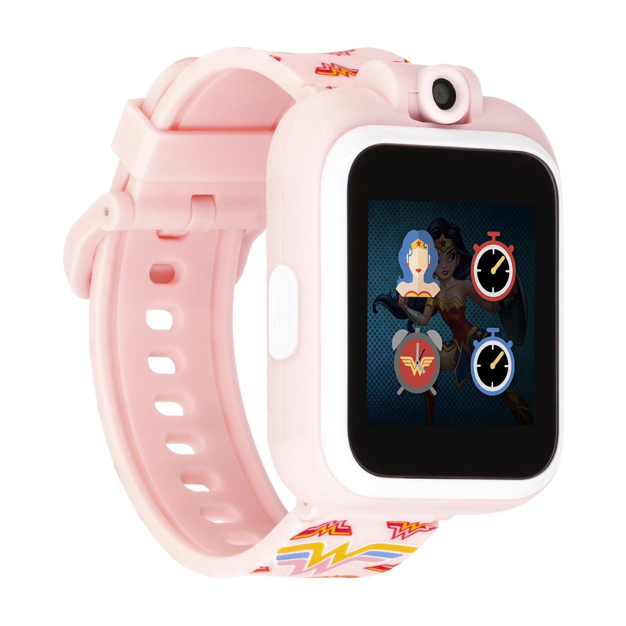 Wonder Woman Smartwatch for Kids by PlayZoom: Blush Symbol affordable smart watch