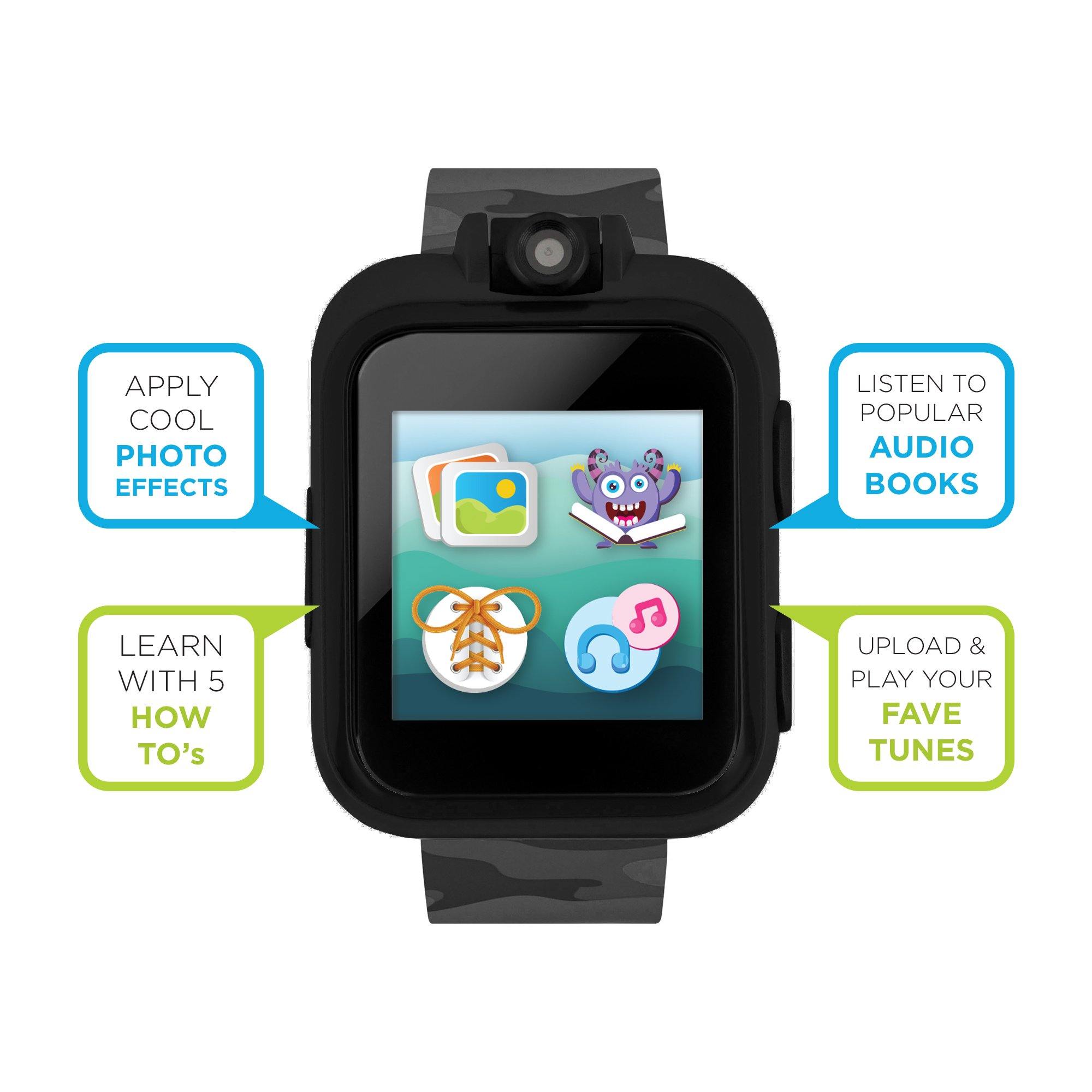 PlayZoom 2 Kids Smartwatch: Grey Camouflage Print affordable smart watch