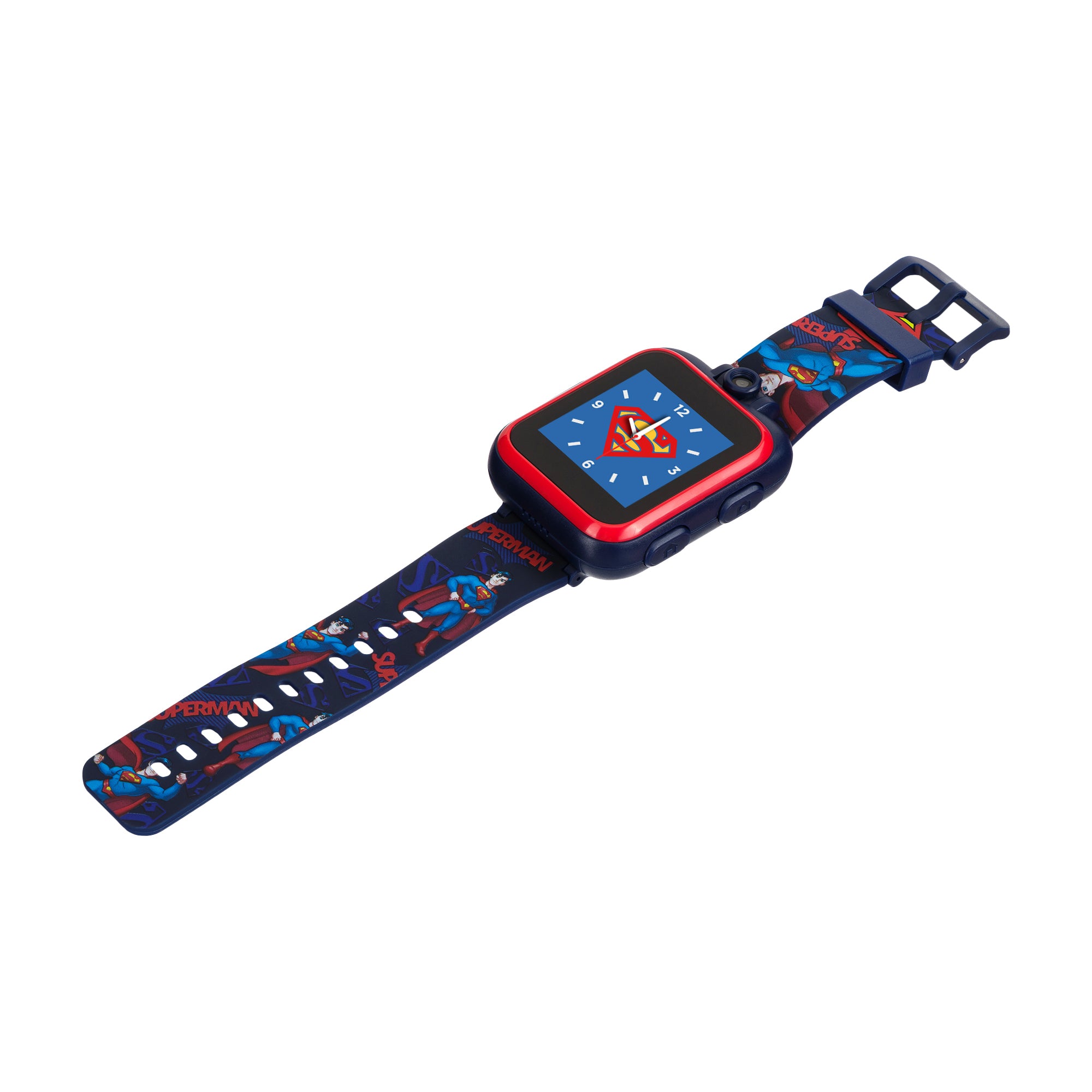 Superman Smartwatch for Kids by PlayZoom: Navy/Red affordable smart watch