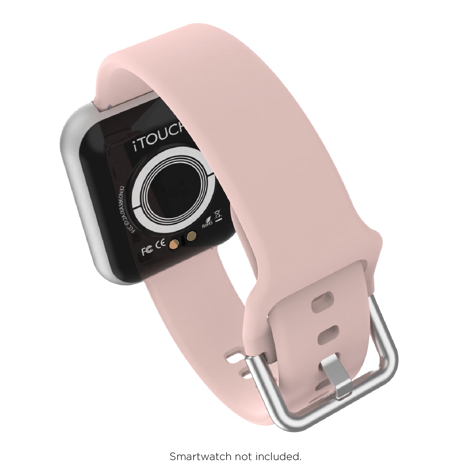 iTouch Air 3 40mm, Sport 3 & Sport Extra Interchangeable Strap: Narrow Blush SIlicone affordable smart watch strap