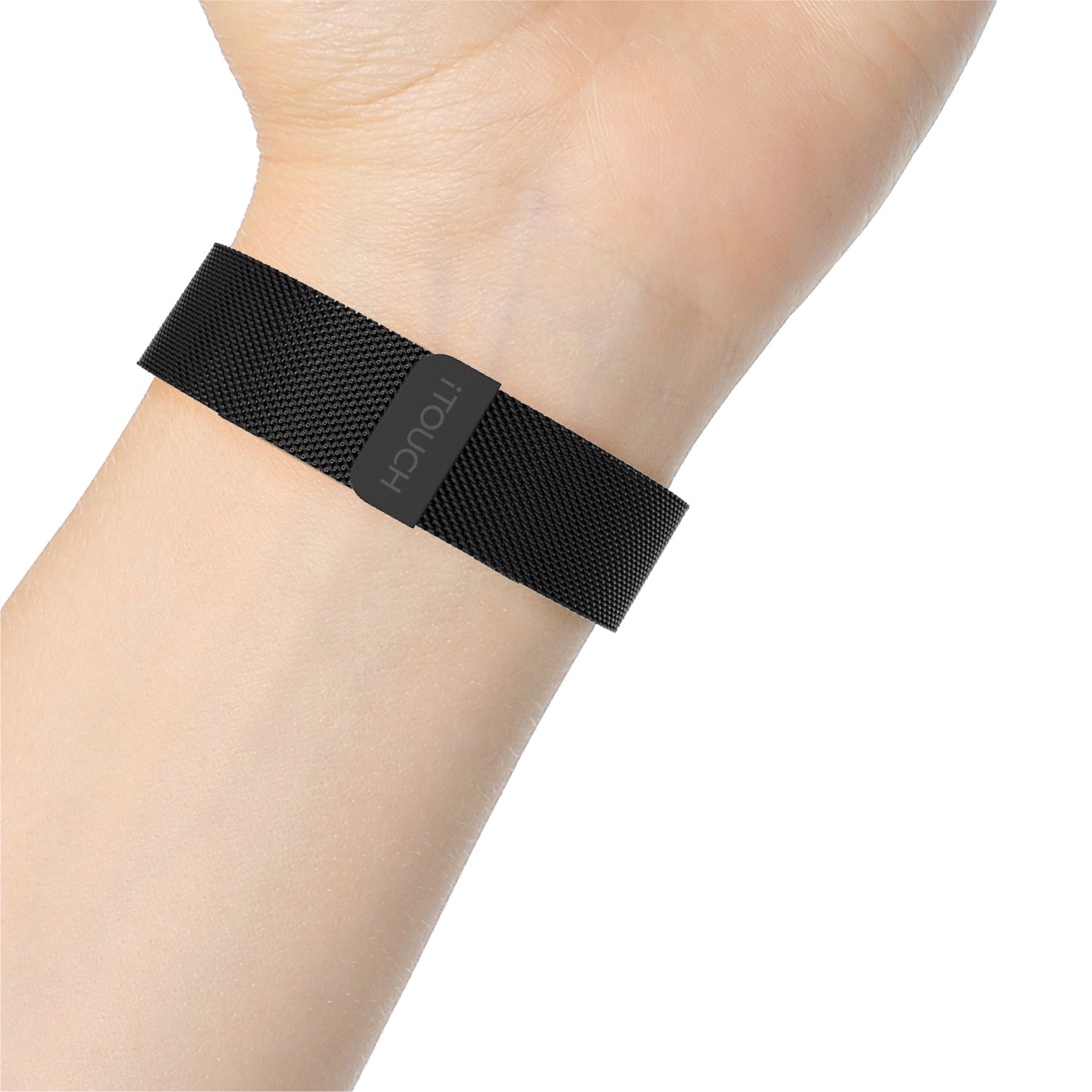 iTouch Air 3 44mm Extra Interchangeable Strap: Black Mesh affordable smart watch strap