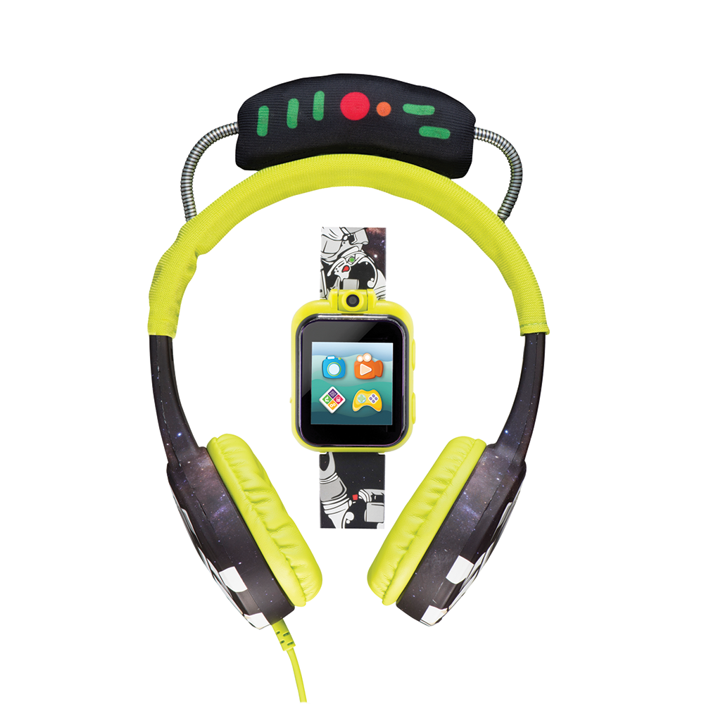 PlayZoom 2 Kids Smartwatch with Headphones: Green Astronaut affordable smart watch with headphones